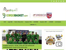 Tablet Screenshot of cordobasket.com